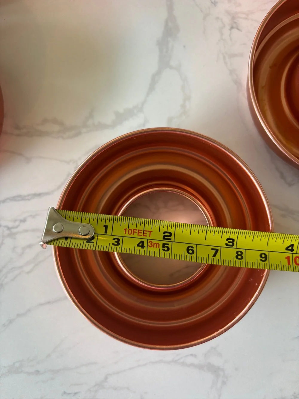 Set of 12 Vintage copper colored Aluminum Ring Molds
